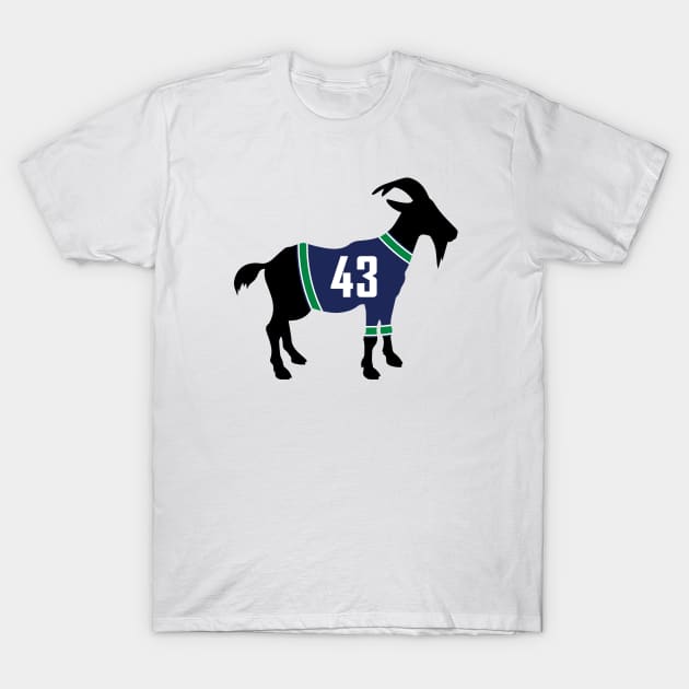 Quinn Hughes GOAT T-Shirt by cwijeta